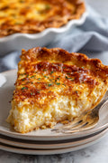 Cheese and onion quiche